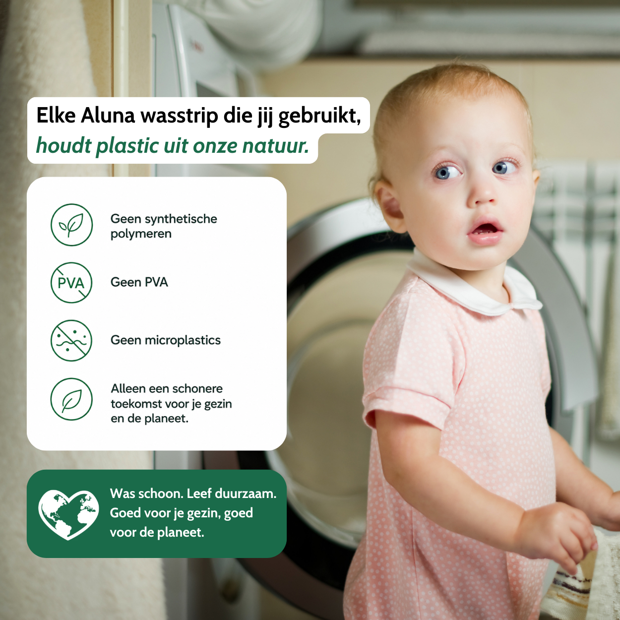 Aluna wasstrips – plasticvrij alternatief voor vloeibaar wasmiddel